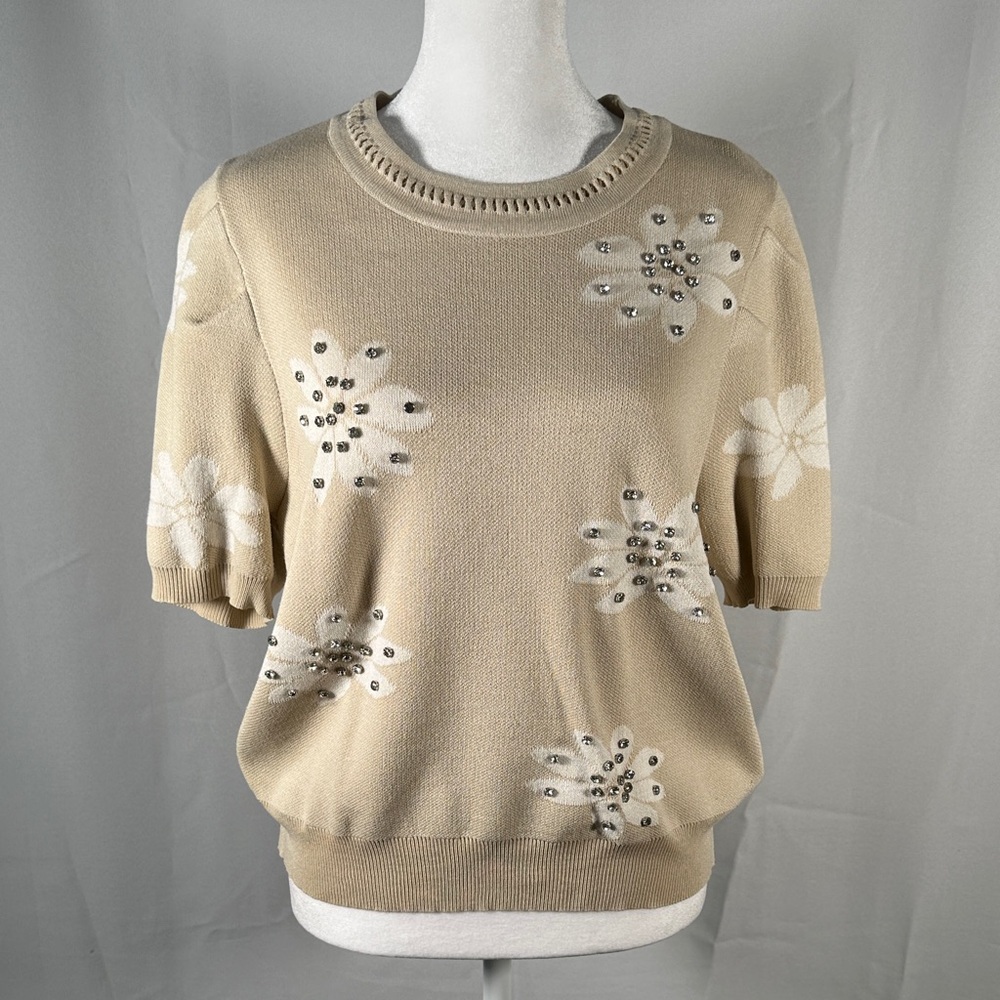 Nanette Lepore Cream Knit Sweater